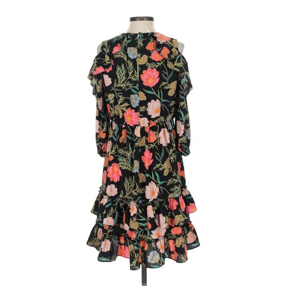 kate spade new york Blossom Cold Shoulder Ruffle Dress sz 2 - Picture 3 of 7